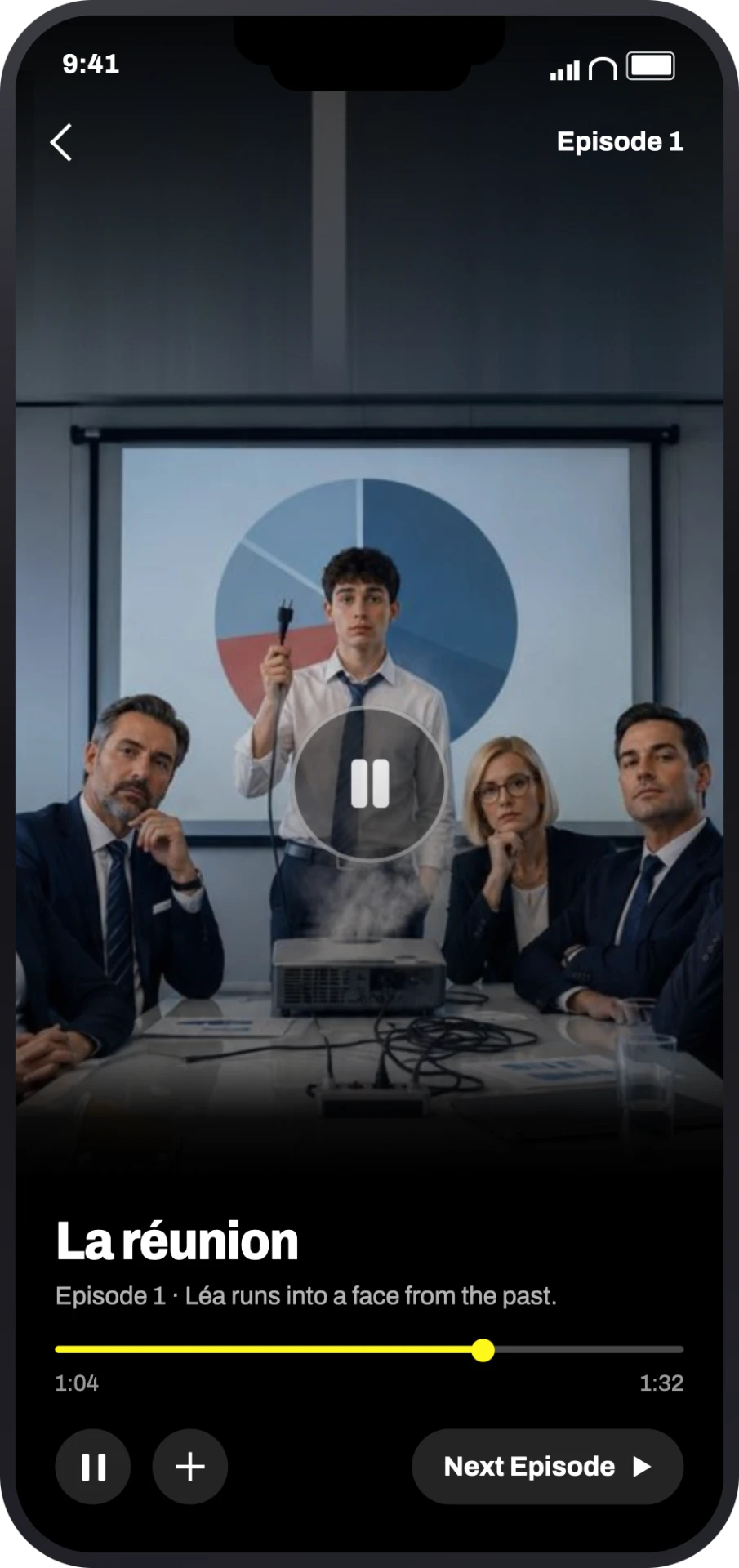 A GOJO episode playing full screen